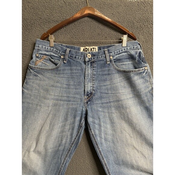 Ariat Jean Mens 36x30 Blue M4 Relaxed Bootcut Workwear Western Cowboy Rodeo - Picture 2 of 16